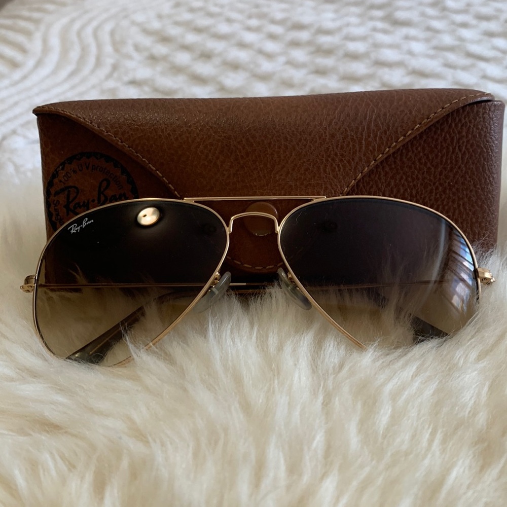 Ray Ban Aviator Sunglasses 55mm